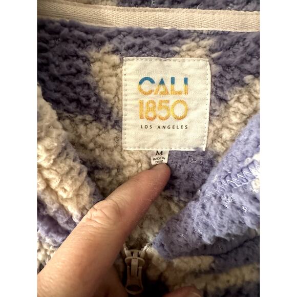 Cali 1850 Women's Full Zip Sherpa Fleece Coat | Size Medium - Picture 4 of 5